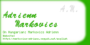 adrienn markovics business card